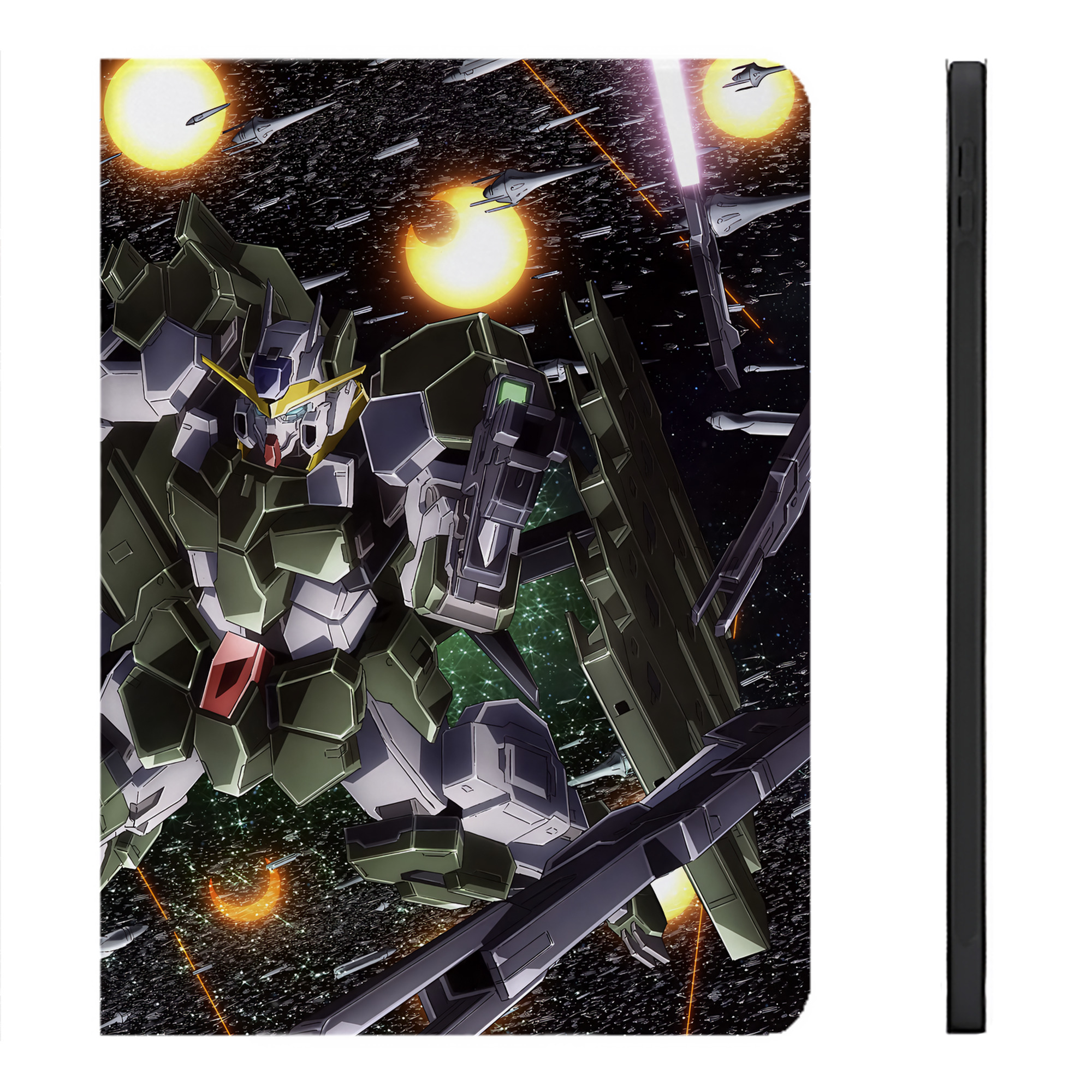 （画像用） 機動戦士ガンダム Mobile Suit Gundam IPadケース ペンホルダー付き ブックスタイルデザイン